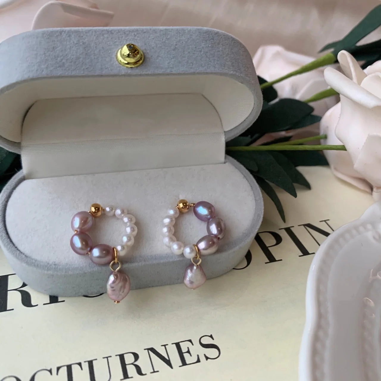 Malva – Purple Mist Ohrringe