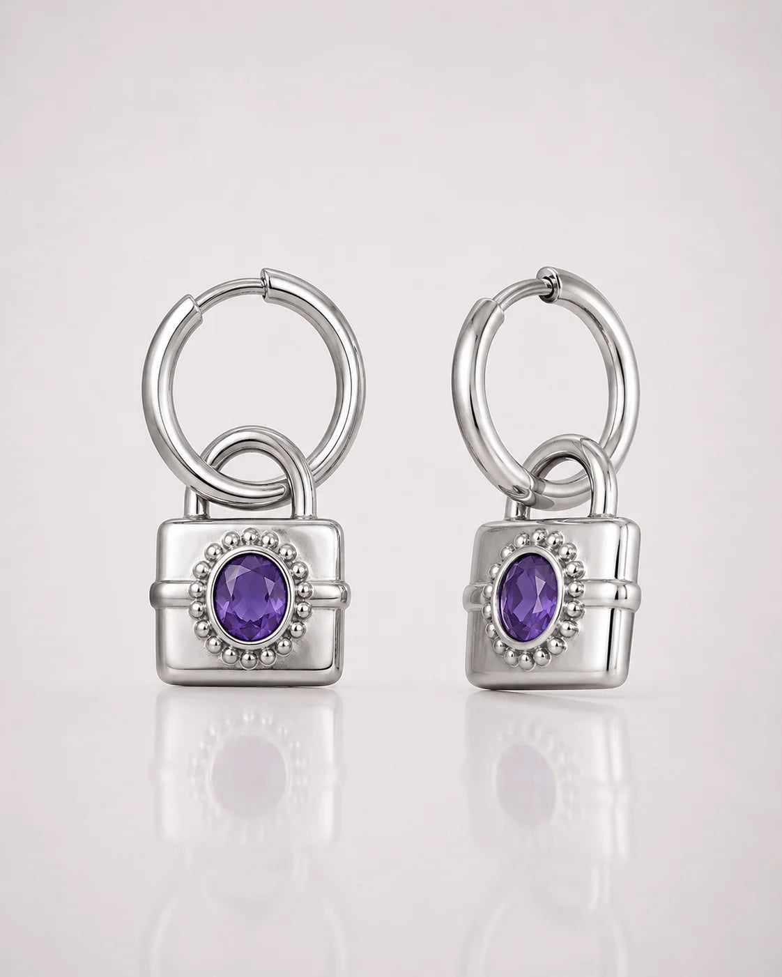 Radiant Lock Earrings wasserfest Ohrringe