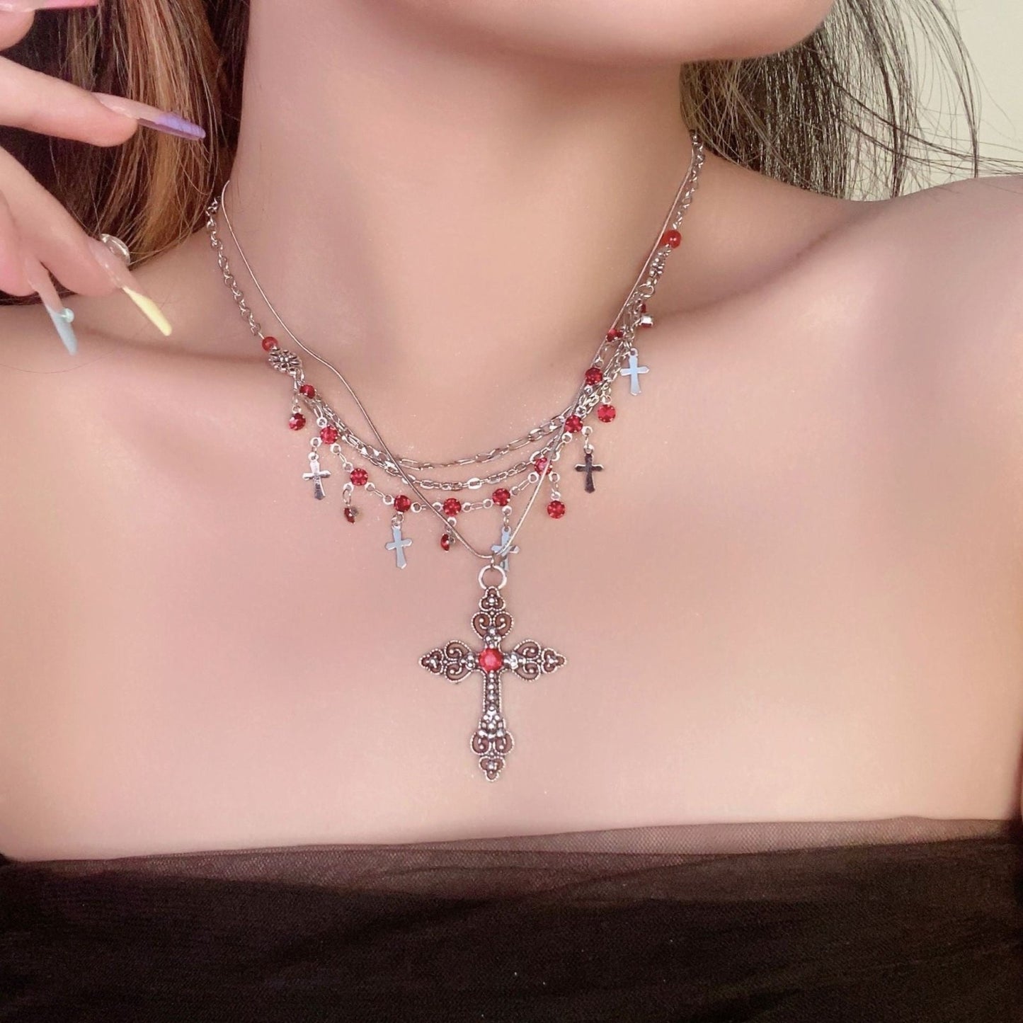 Dark Elegance – Gothic Cross Collection - AuraGleam