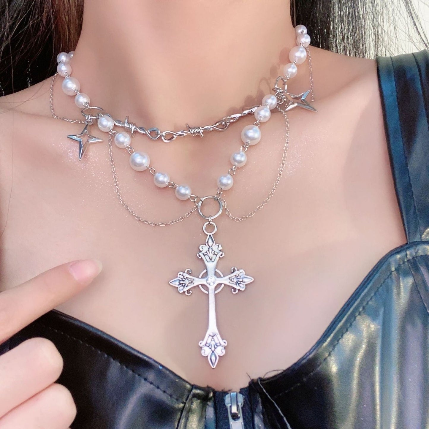 Dark Elegance – Gothic Cross Collection - AuraGleam