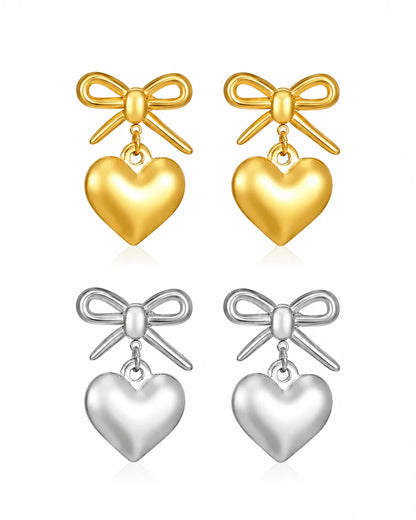 Daphne's Vibrant Link Earrings aus 18K vergoldetem Titanstahl und Silber 