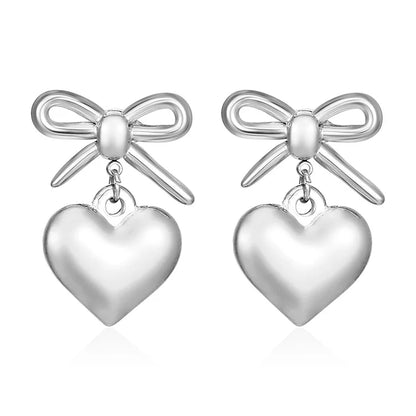 Daphne's Vibrant Link Earrings aus 18K vergoldetem Titanstahl und Silber mit bunten Zirkonia-Anhängern in Rechteckform