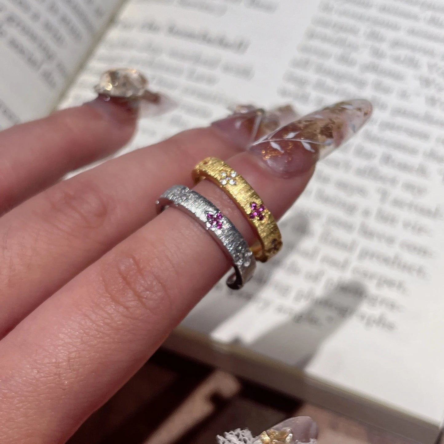 Gebürsteter Vintage Ring