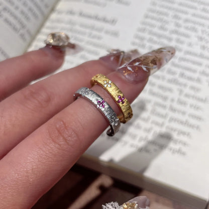 Gebürsteter Vintage Ring