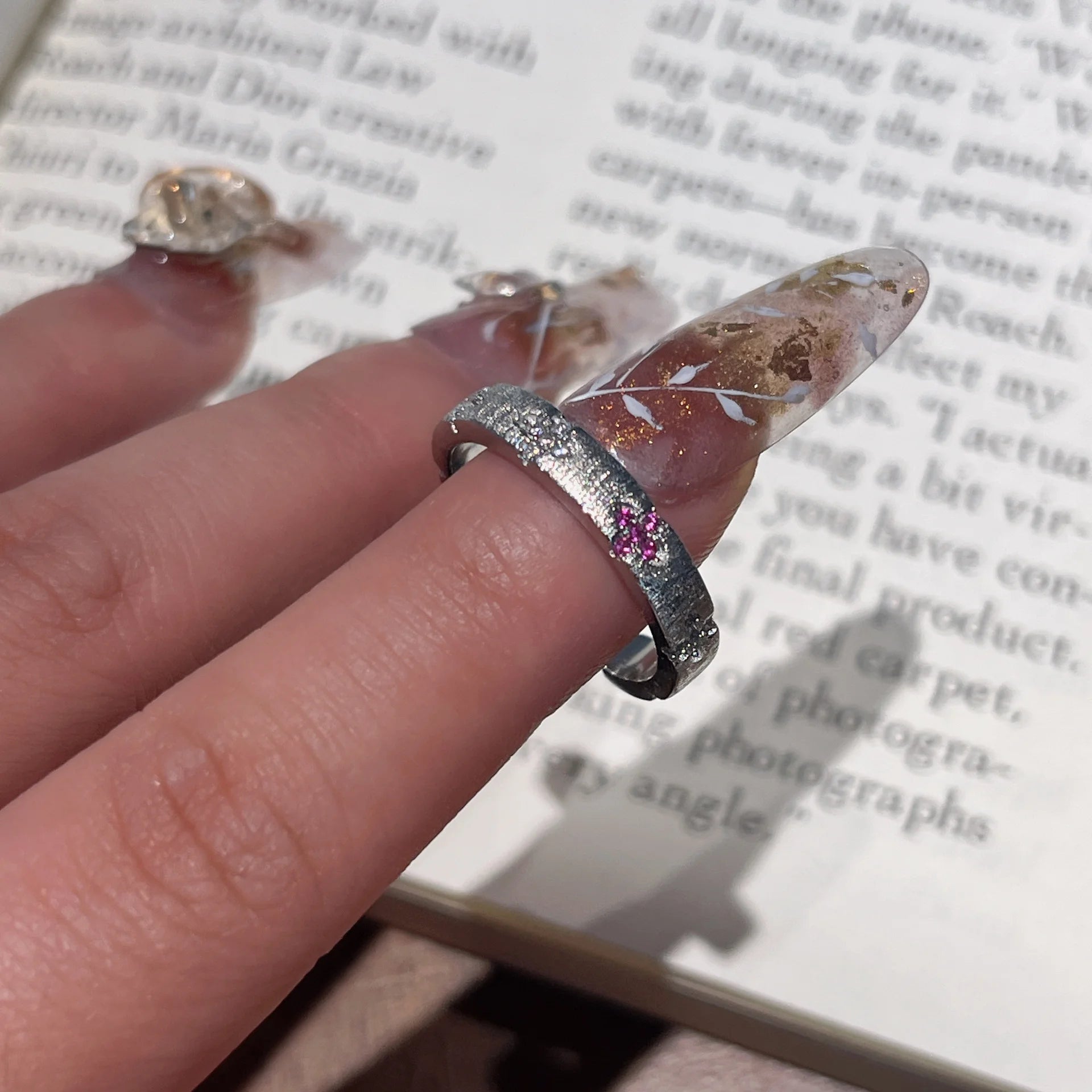 Gebürsteter Vintage Ring