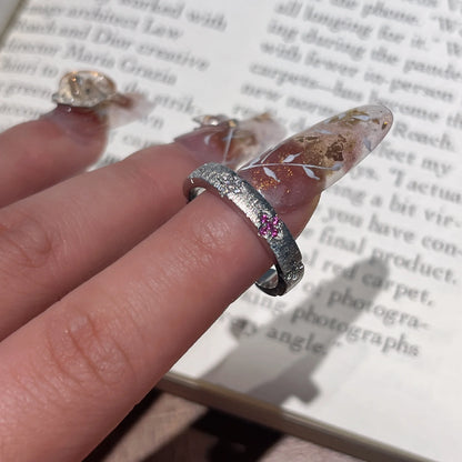 Gebürsteter Vintage Ring