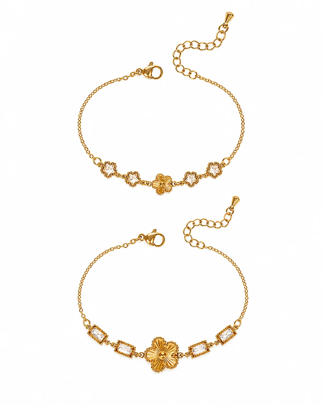 Glänzendes Blüten Armband