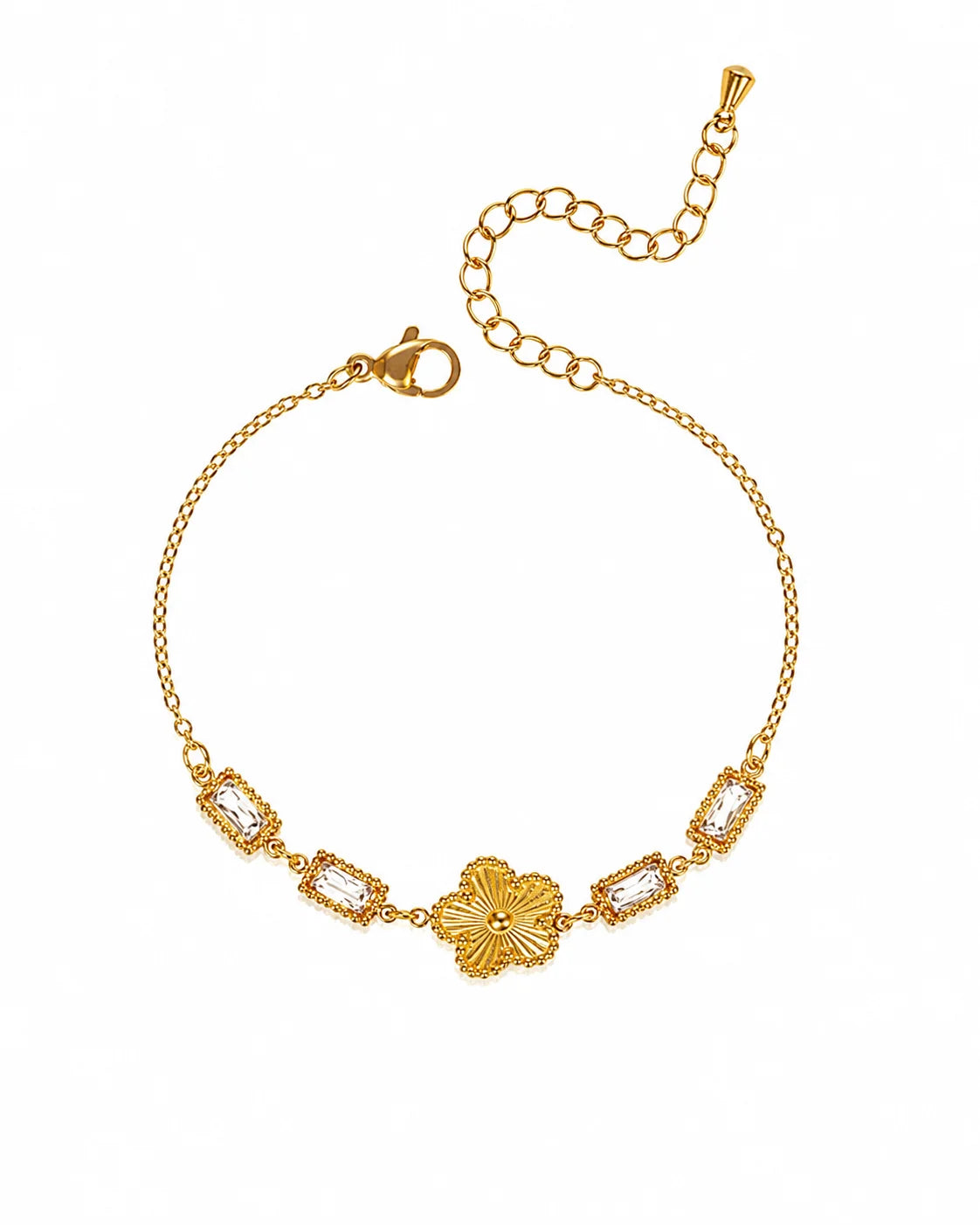 Glänzendes Blüten Armband