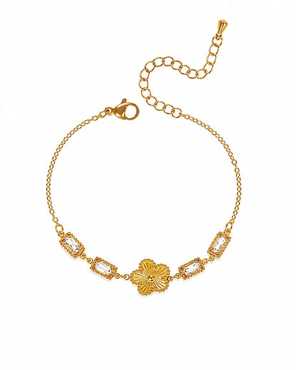 Glänzendes Blüten Armband