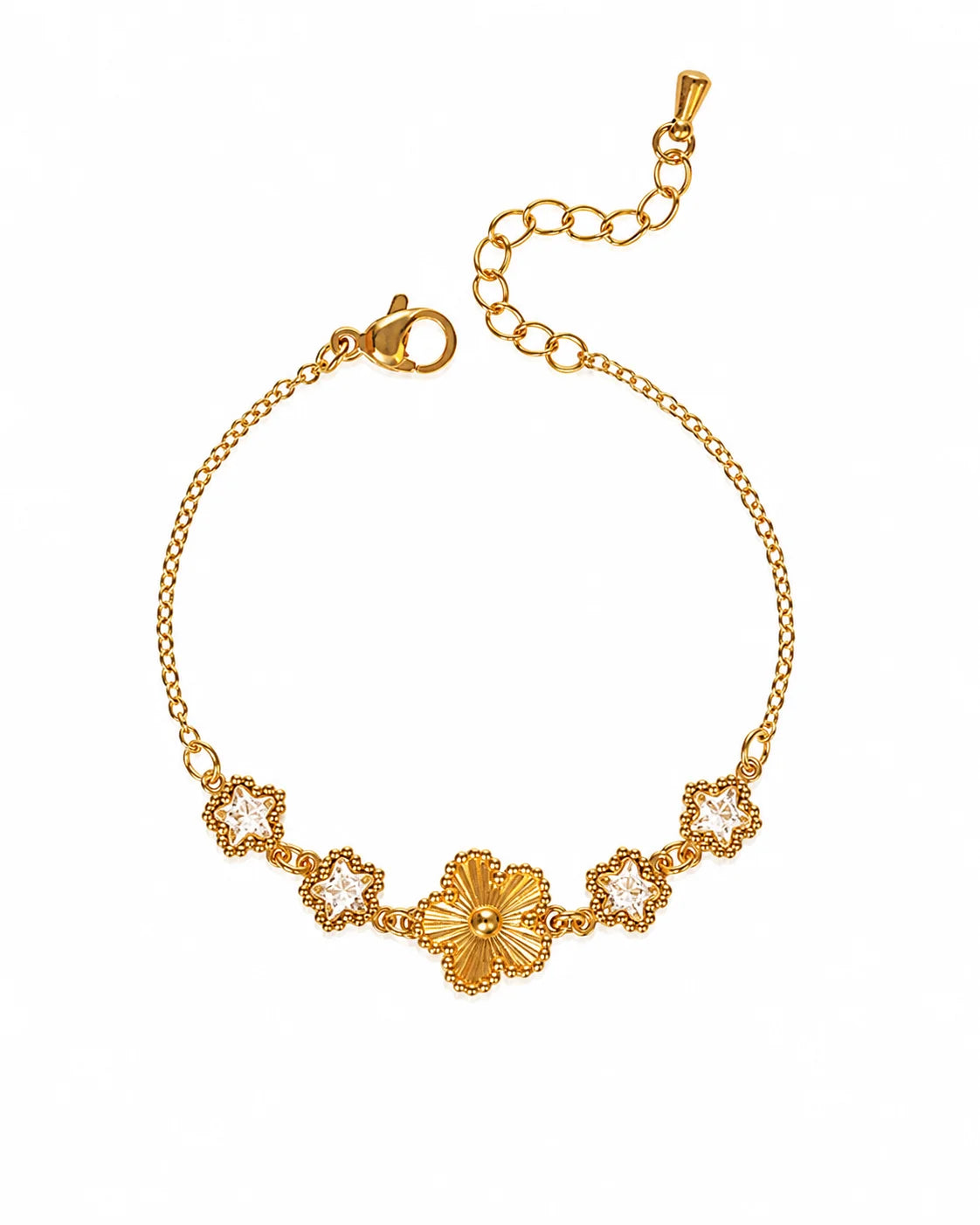 Glänzendes Blüten Armband