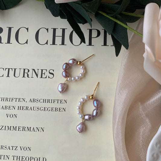 Malva – Purple Mist Ohrringe