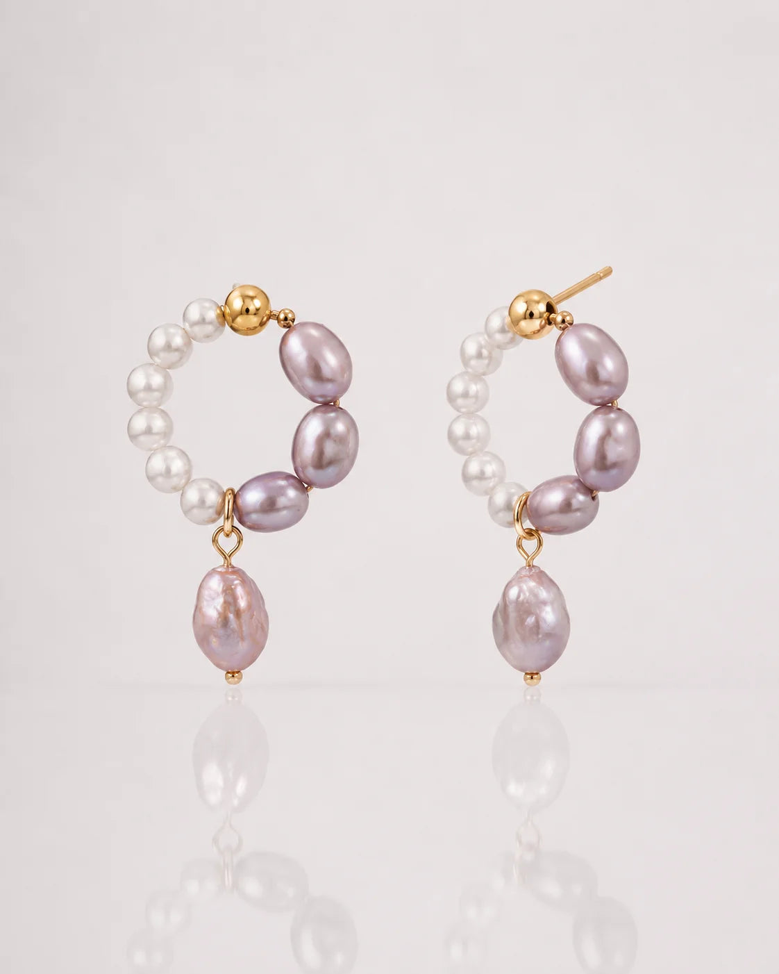 Malva_PurpleMistOhrringe pearl earrings