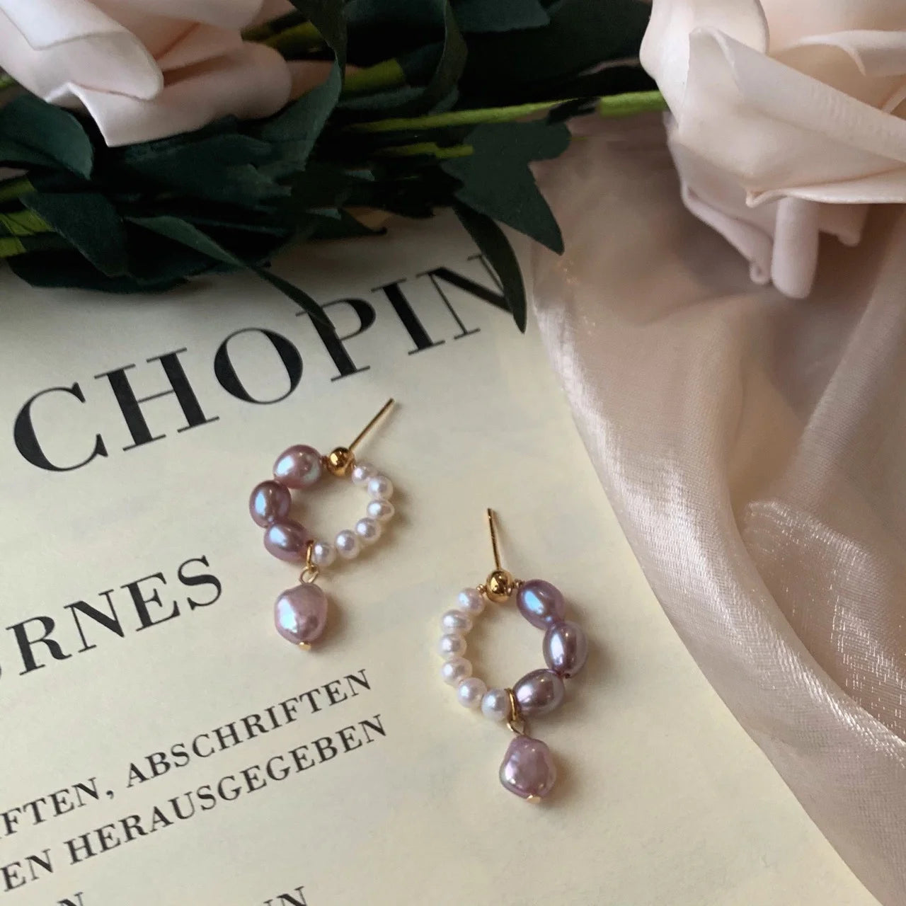 Malva – Purple Mist Ohrringe