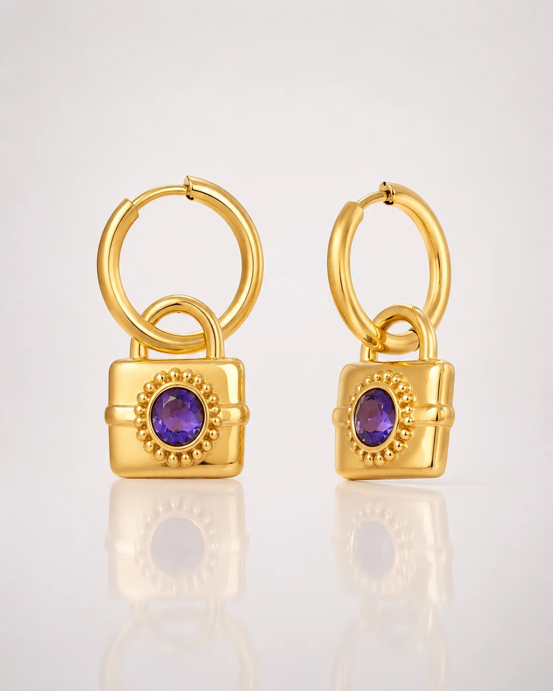 Radiant Lock Earrings wasserfest Ohrringe