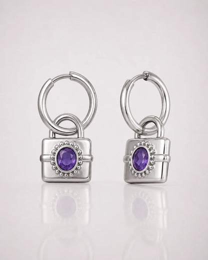 Radiant Lock Earrings wasserfest Ohrringe