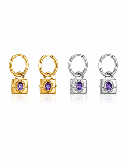 Radiant Lock Earrings wasserfest Ohrringe