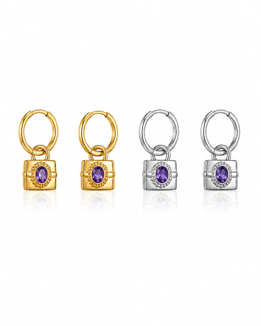 Radiant Lock Earrings wasserfest Ohrringe