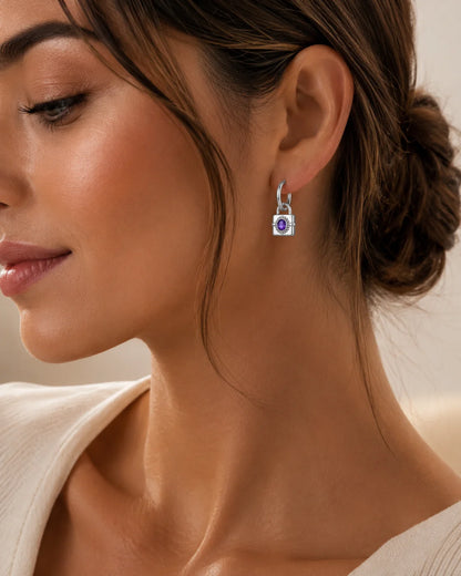 Radiant Lock Earrings wasserfest Ohrringe