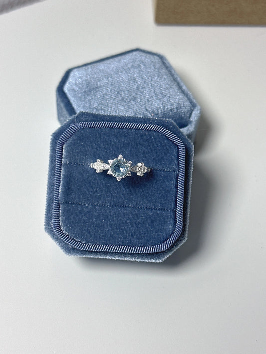 Vintage Ring mit Aquamarin