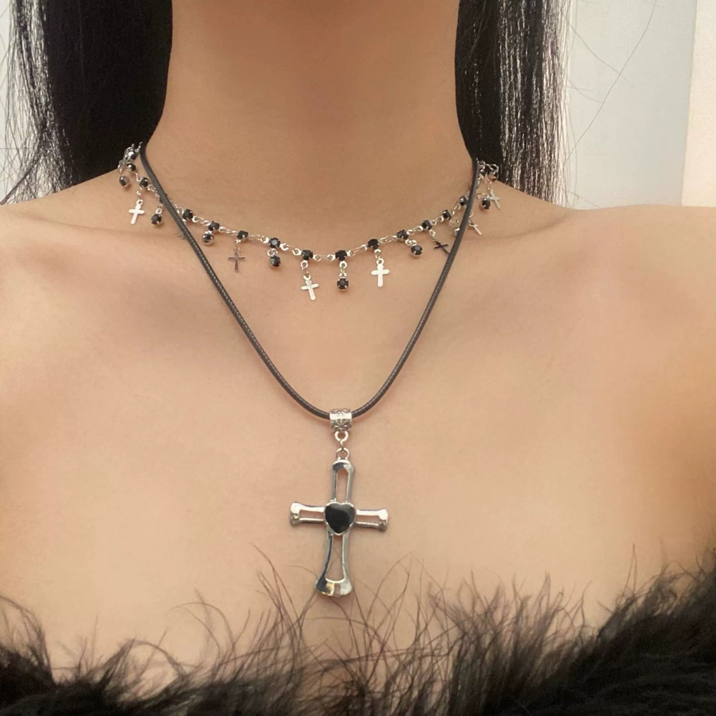 Dark Elegance – Gothic Cross Collection - AuraGleam