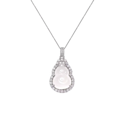 Fulu Amulett – S925 Silber Halskette mit Chalzedon - Hulu - Anhänger - AuraGleam